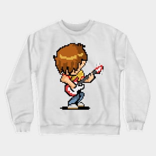 Pixel Art Bassist Crewneck Sweatshirt